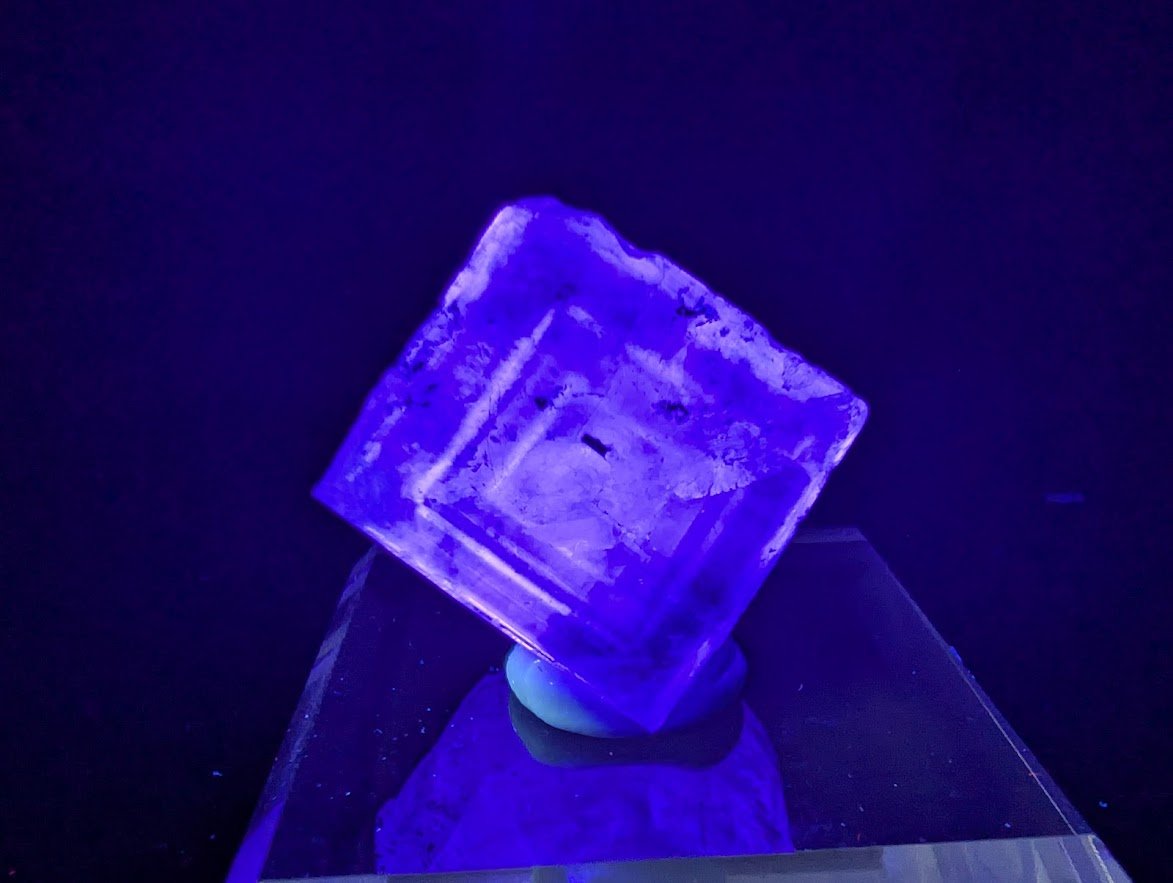1 - Inch Fluorite Cube with Pyrite – Yaogangxian, China - Legacy Crystals and Minerals