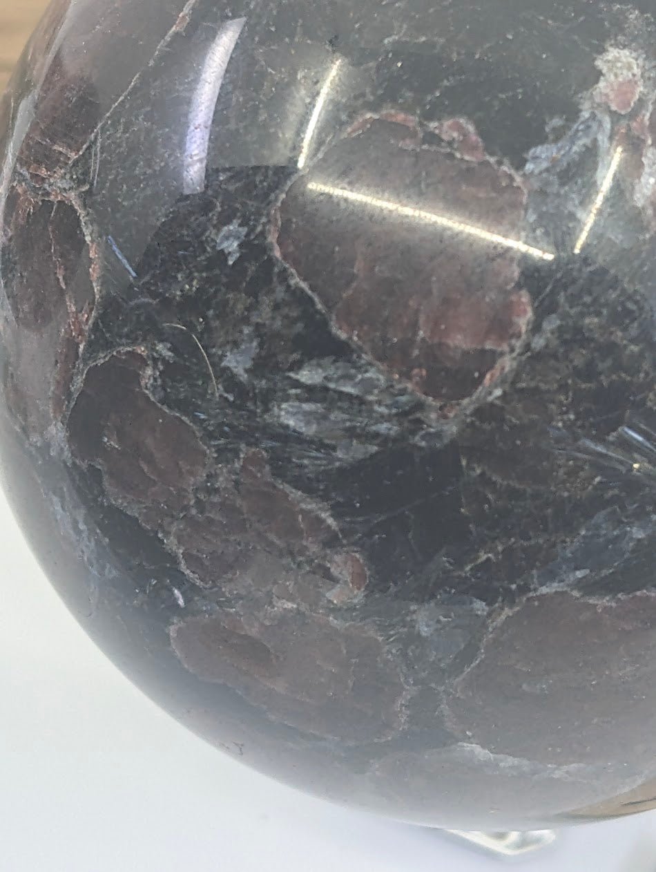 Almandine Garnet in Biotite Matrix Spheres - Legacy Crystals and Minerals