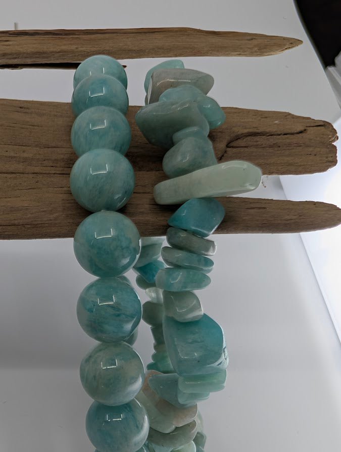 Amazonite Bracelet — 8mm & Chip - Legacy Crystals and Minerals