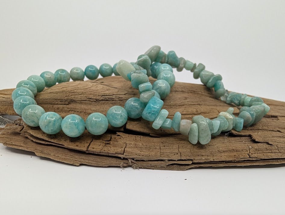 Amazonite Bracelet — 8mm & Chip - Legacy Crystals and Minerals