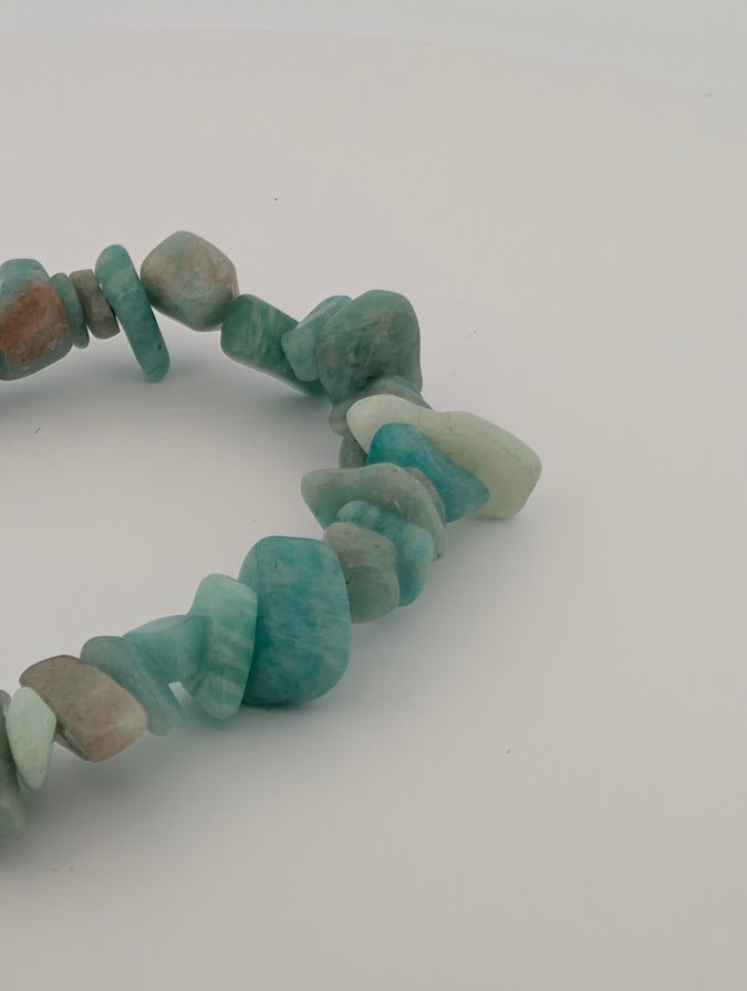 Amazonite Bracelet — 8mm & Chip - Legacy Crystals and Minerals