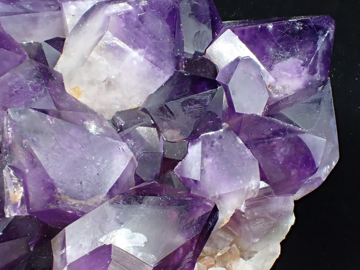 Amethyst Cluster with Deep Purple Zoning & White Matrix, Congo 4.62 kg, 10" x 7.5" - Legacy Crystals and Minerals