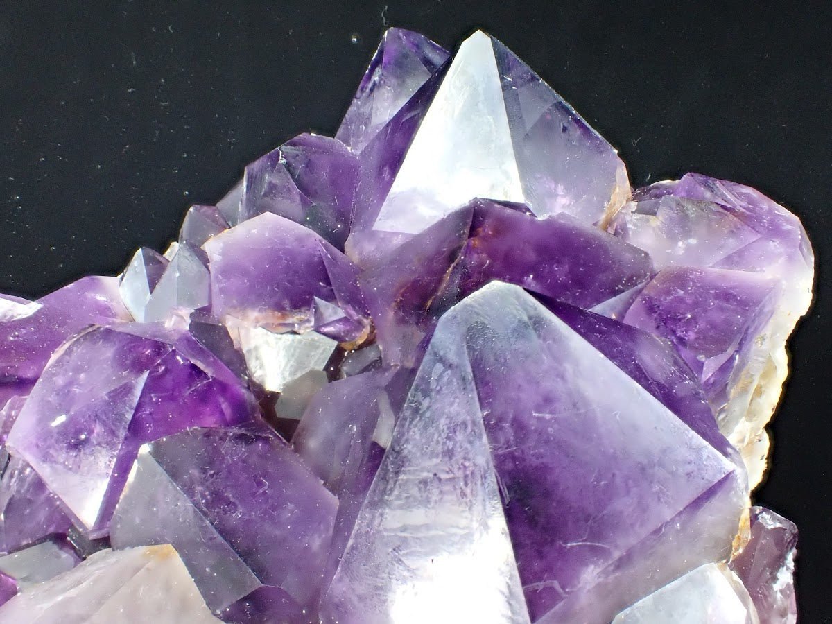 Amethyst Cluster with Deep Purple Zoning & White Matrix, Congo 4.62 kg, 10" x 7.5" - Legacy Crystals and Minerals