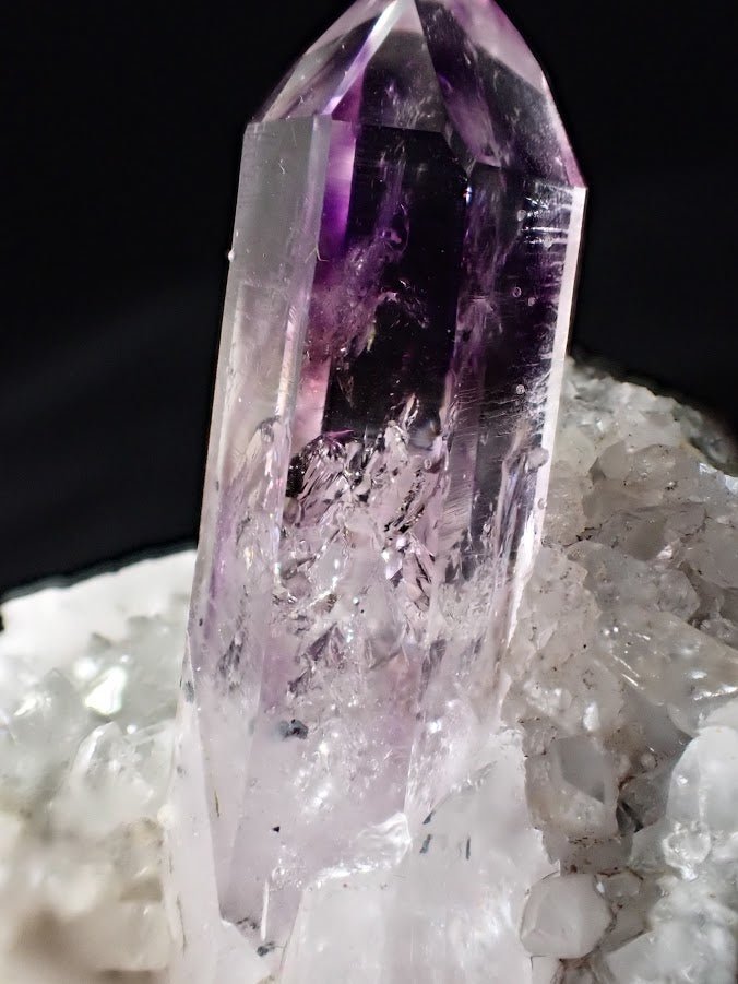 Amethyst Enhydro on Quartz Matrix – Goboboseb Mountains, Namibia - Legacy Crystals and Minerals