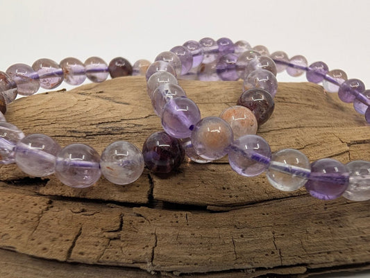 Amethyst Garden Quartz Bracelet — 6mm & 8mm - Legacy Crystals and Minerals