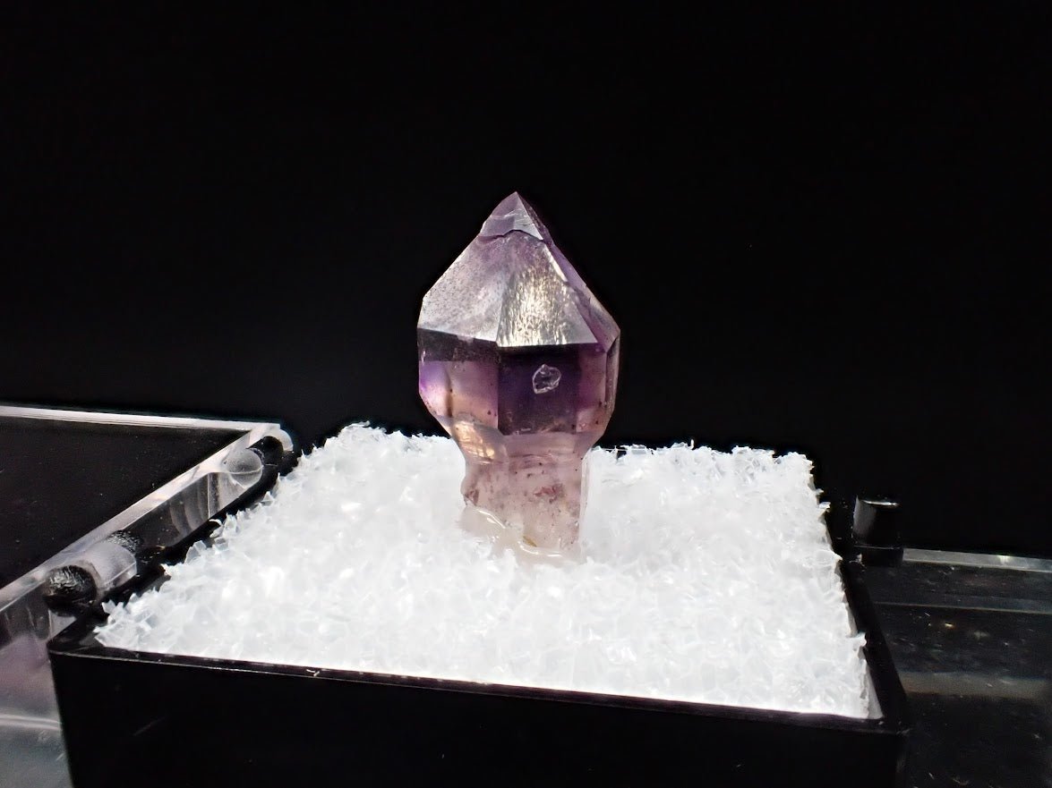 Amethyst Scepter – Goboboseb Mountains, Namibia – Vivid Purple Color – Micro Specimen (17mm) - Legacy Crystals and Minerals