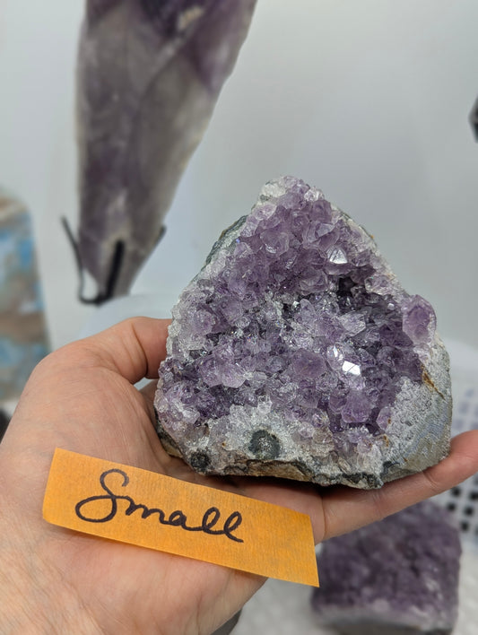 Natural Amethyst cut base vug in Small