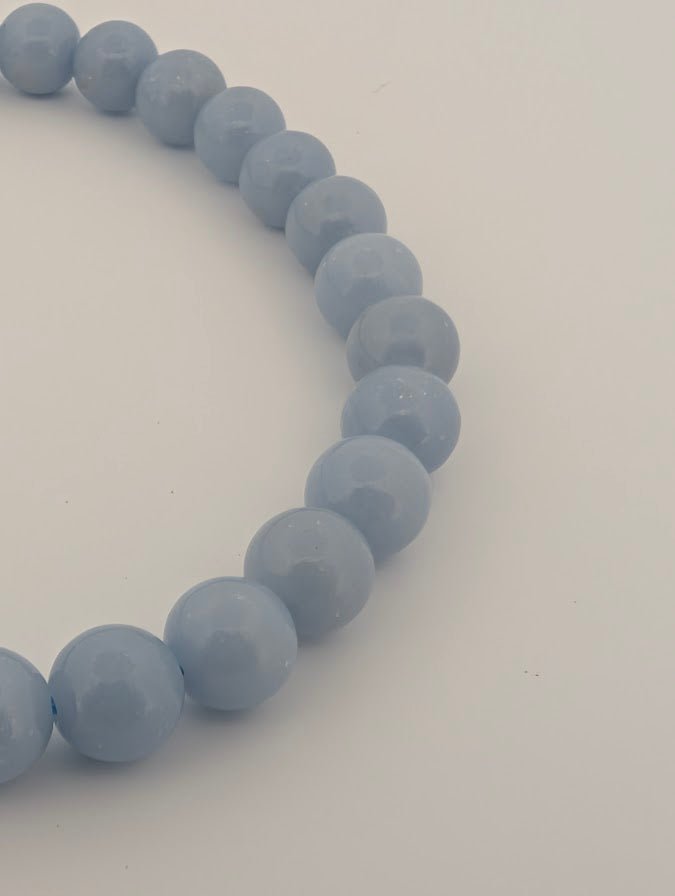 Angelite Bracelet — 6mm & 8mm - Legacy Crystals and Minerals
