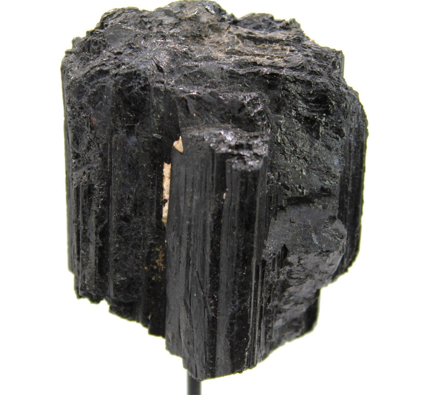 Black Tourmaline Crystal Cluster on Stand from Brazil Approx. 10.5 cm x 5 cm - Legacy Crystals and Minerals