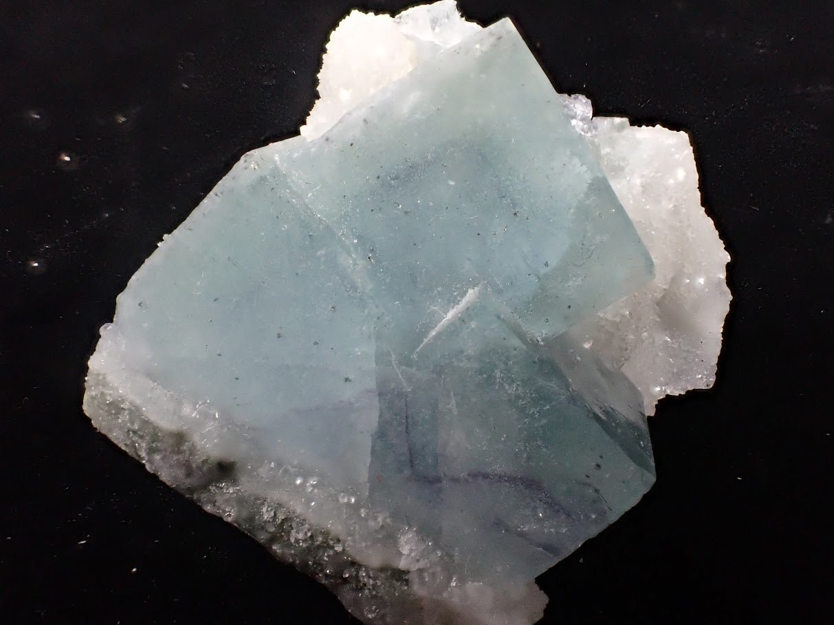 Blue Jelly Fluorite with Phantom – Yaogangxian Mine (YGX), China - Legacy Crystals and Minerals