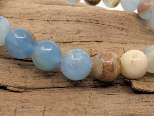 Blue Onyx Bracelet — 8mm - Legacy Crystals and Minerals
