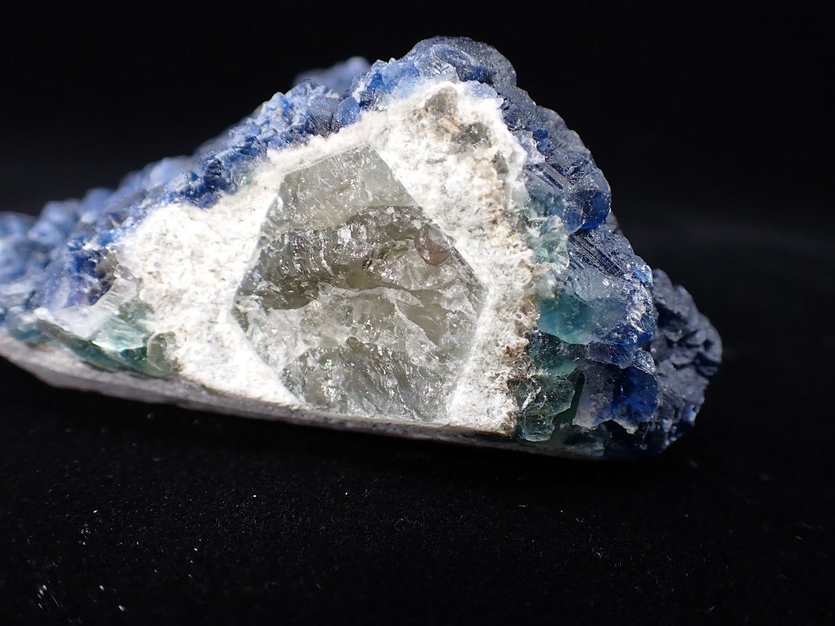 Blueberry Fluorite Huanggang Mine, China - Legacy Crystals and Minerals