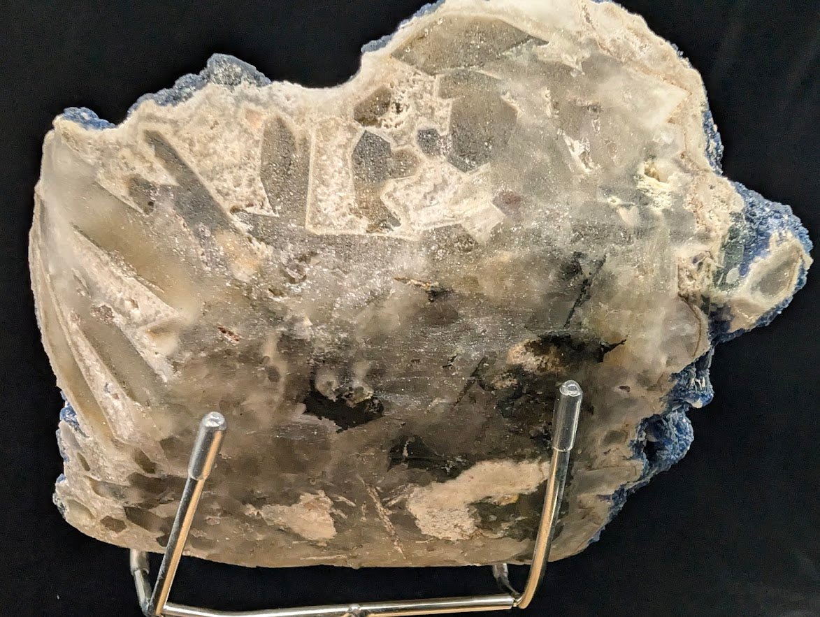 Blueberry Fluorite with Cubic "Window" Formation – A One - of - a - Kind Collector’s Masterpiece - Legacy Crystals and Minerals