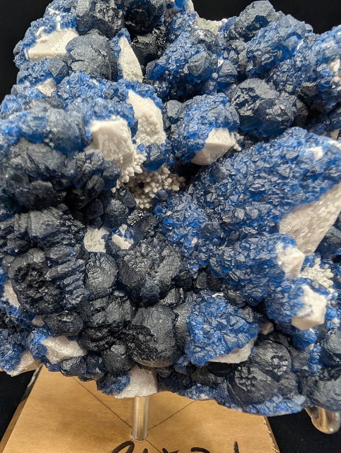 Blueberry Fluorite with Cubic "Window" Formation – A One - of - a - Kind Collector’s Masterpiece - Legacy Crystals and Minerals