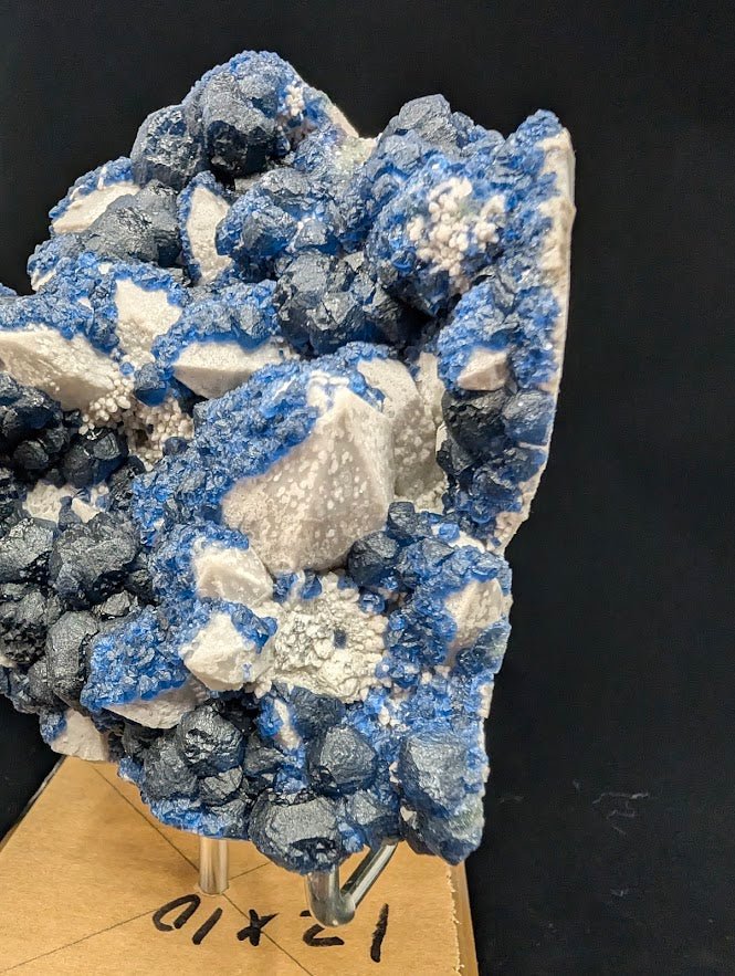 Blueberry Fluorite with Cubic "Window" Formation – A One - of - a - Kind Collector’s Masterpiece - Legacy Crystals and Minerals