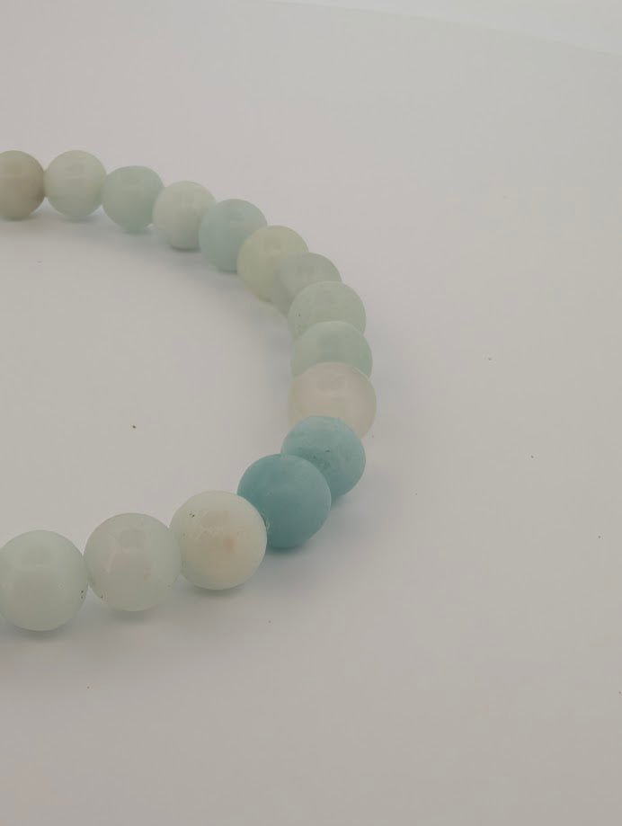 Caribbean Calcite Bracelet – Chip, 6mm & 8mm Beads - Legacy Crystals and Minerals