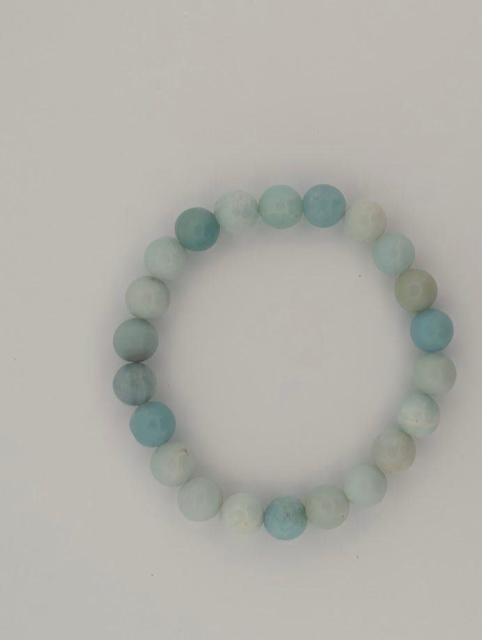 Caribbean Calcite Bracelet – Chip, 6mm & 8mm Beads - Legacy Crystals and Minerals