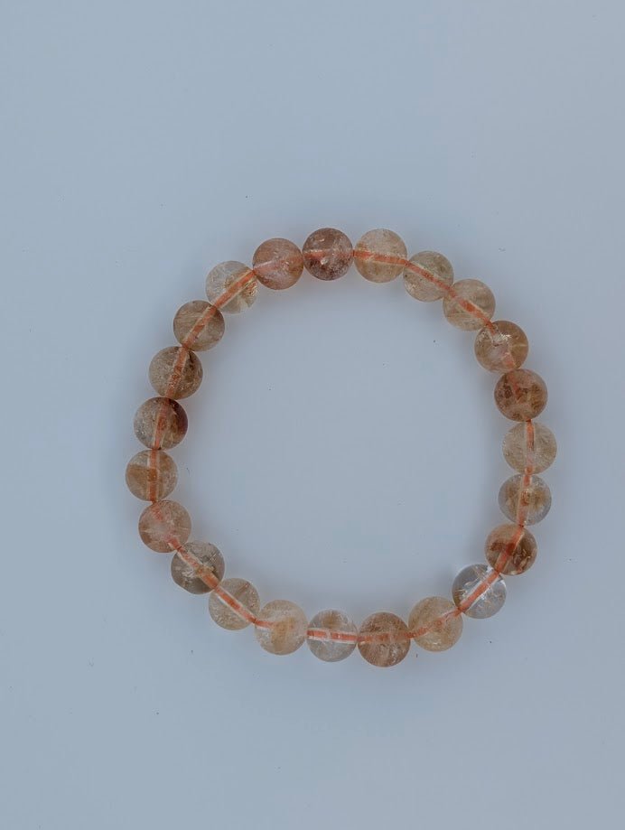 Citrine Bracelet – 8mm Polished Beads & Natural Chip - Legacy Crystals and Minerals
