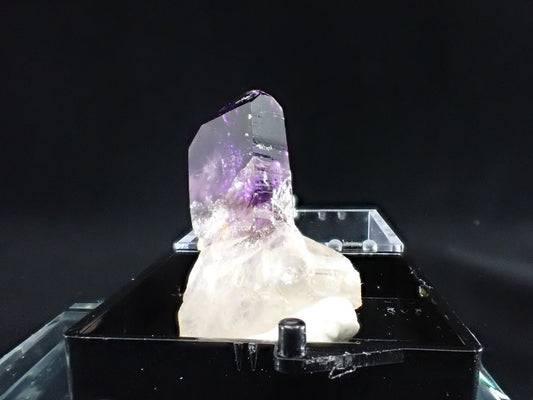 Deep Purple Amethyst – Goboboseb Mountains, Namibia – High Saturation Miniature Specimen (25mm) - Legacy Crystals and Minerals