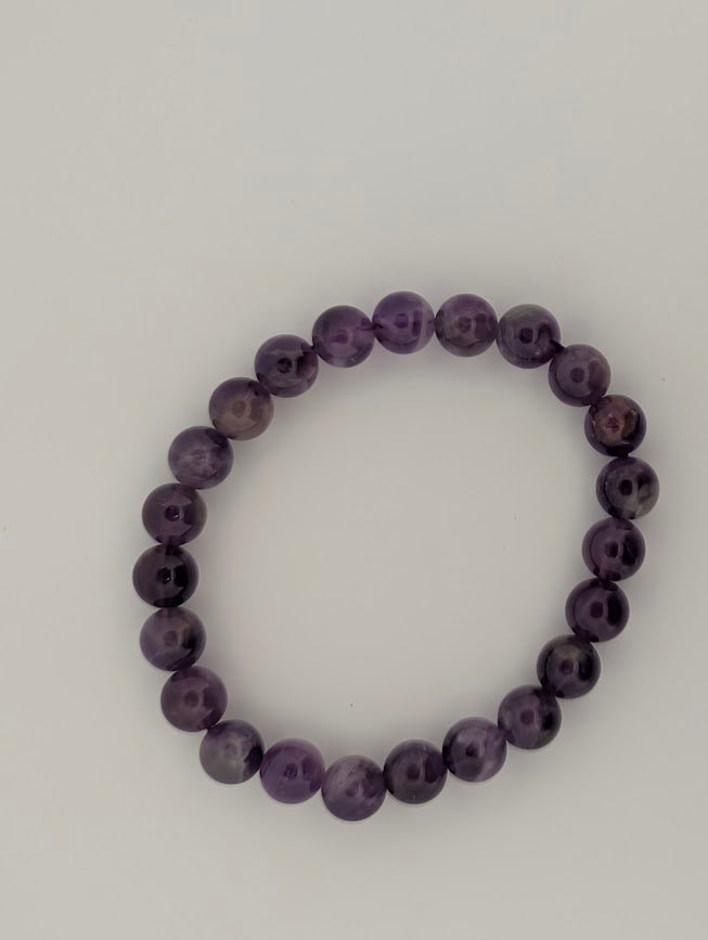 Dream Amethyst Bracelet — 6mm & 8mm Beads - Legacy Crystals and Minerals