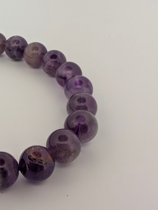 Dream Amethyst Bracelet — 6mm & 8mm Beads - Legacy Crystals and Minerals