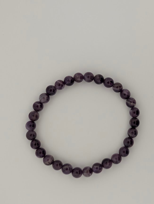 Dream Amethyst Bracelet — 6mm & 8mm Beads - Legacy Crystals and Minerals