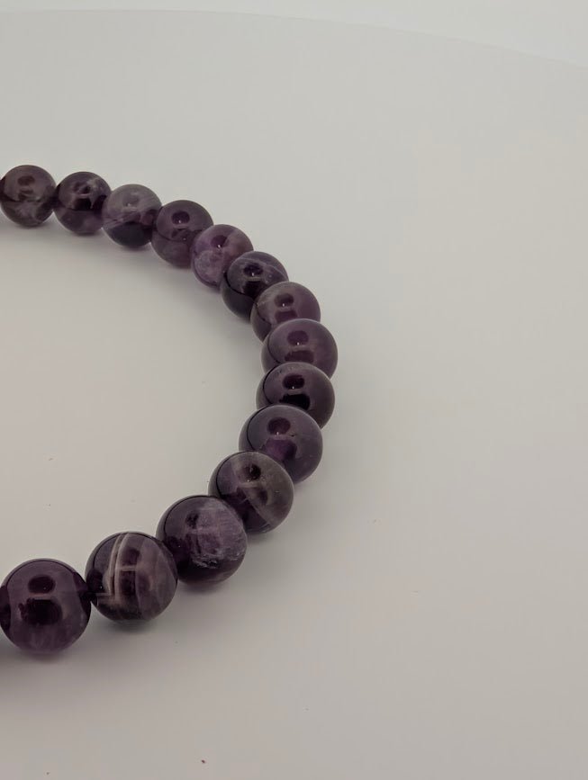 Dream Amethyst Bracelet — 6mm & 8mm Beads - Legacy Crystals and Minerals