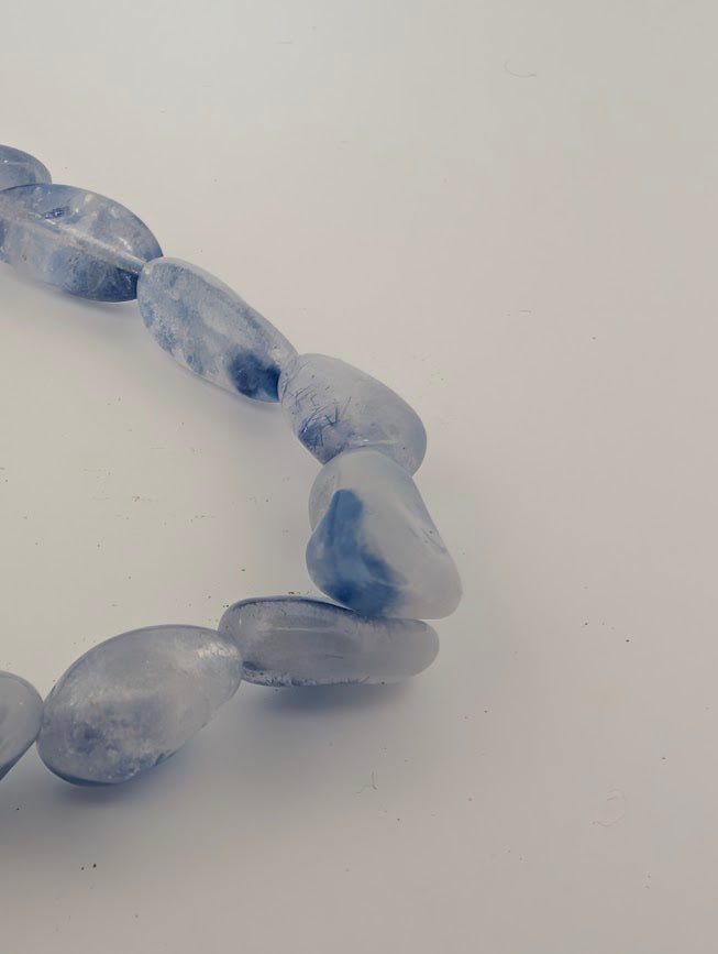 Dumortierite Bracelet — Tumbled Freeform Beads - Legacy Crystals and Minerals