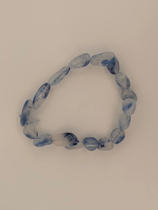 Dumortierite Bracelet — Tumbled Freeform Beads - Legacy Crystals and Minerals