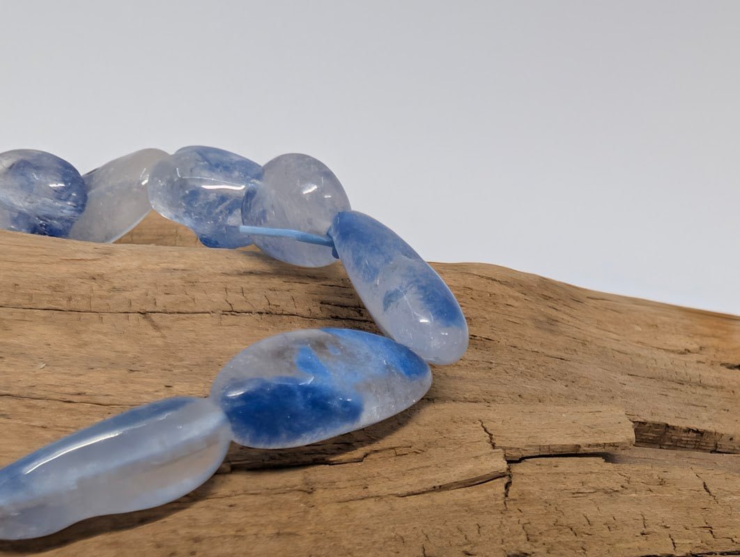 Dumortierite Bracelet — Tumbled Freeform Beads - Legacy Crystals and Minerals