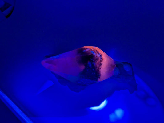 Enchanting Dogtooth Calcite with Fluorescent Sugar Sphalerite – Fujian, China - Legacy Crystals and Minerals