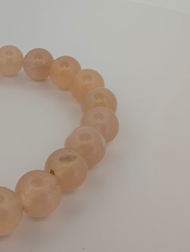 Flower Agate Bracelet — 11mm & 9mm Beads - Legacy Crystals and Minerals