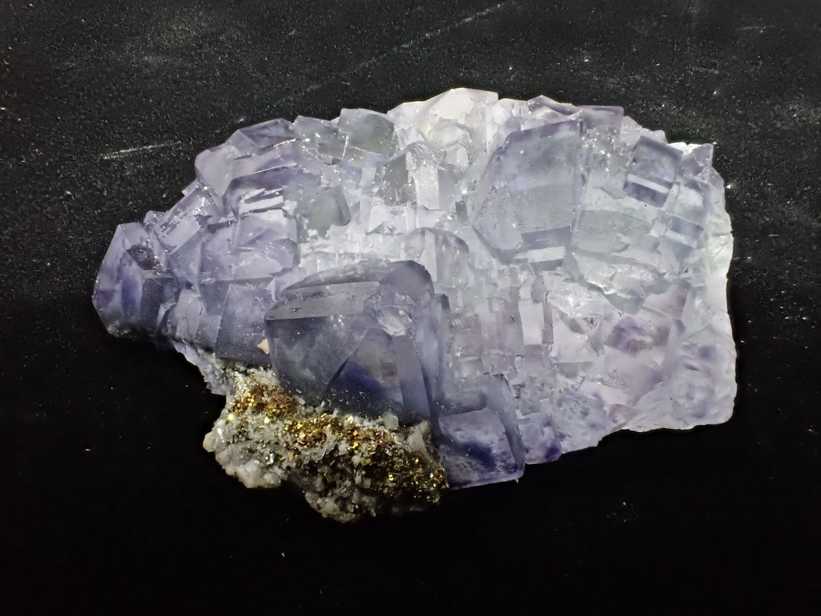Fluorite with Pyrite – Yaogangxian Mine, Yizhang County, Hunan Province, China - Legacy Crystals and Minerals