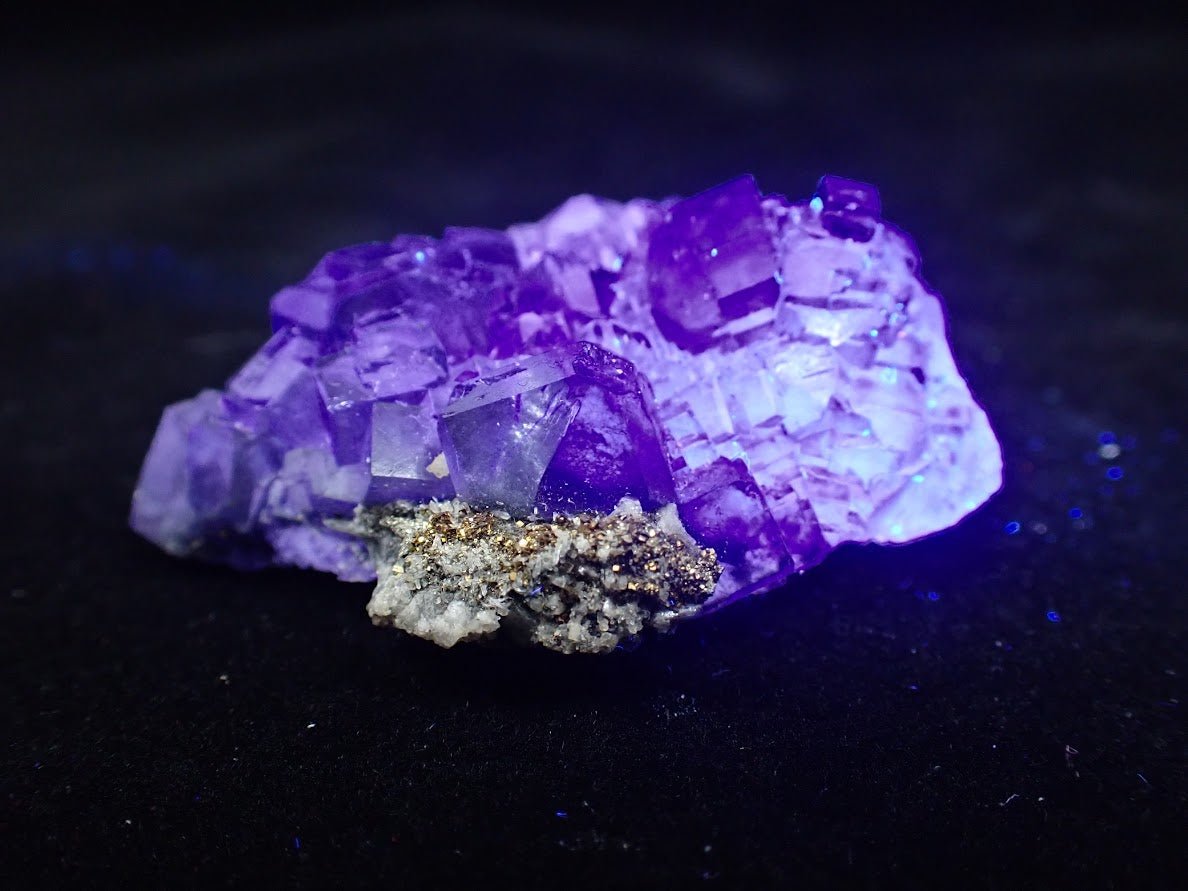 Fluorite with Pyrite – Yaogangxian Mine, Yizhang County, Hunan Province, China - Legacy Crystals and Minerals