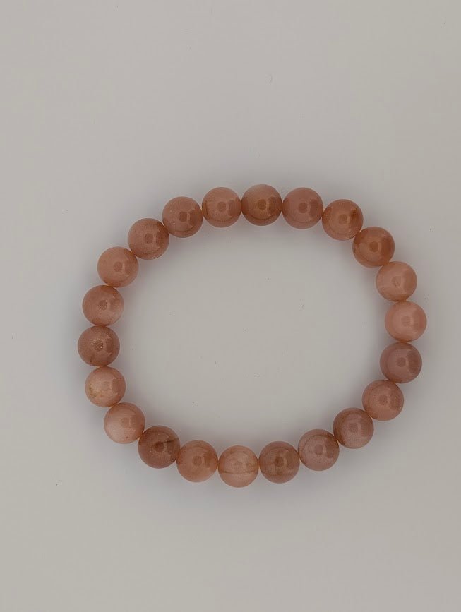 Golden Sunstone Bracelet — 8mm Beads - Legacy Crystals and Minerals