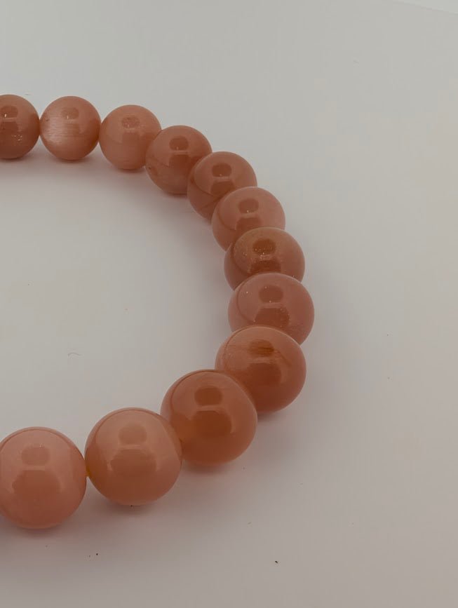 Golden Sunstone Bracelet — 8mm Beads - Legacy Crystals and Minerals