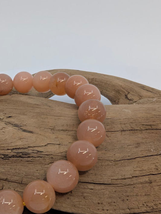 Golden Sunstone Bracelet — 8mm Beads - Legacy Crystals and Minerals