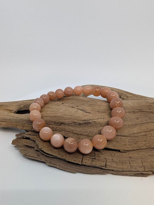 Golden Sunstone Bracelet — 8mm Beads - Legacy Crystals and Minerals