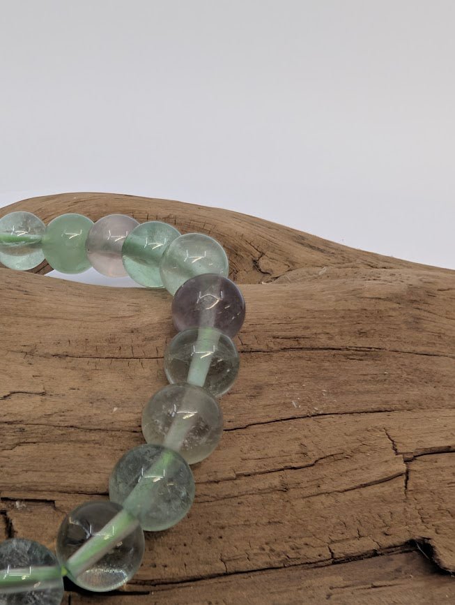Green Fluorite Bracelet — 8mm Beads - Legacy Crystals and Minerals