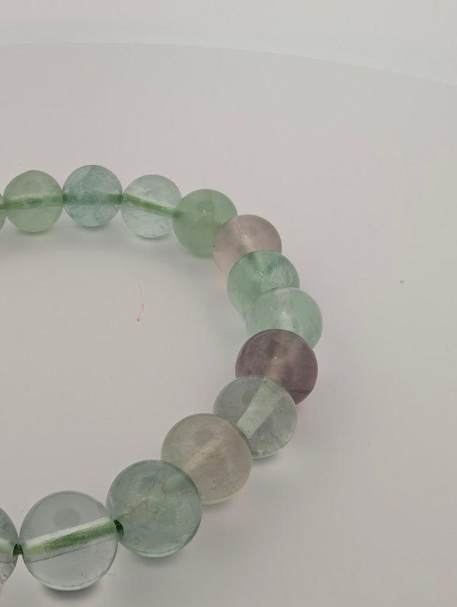 Green Fluorite Bracelet — 8mm Beads - Legacy Crystals and Minerals