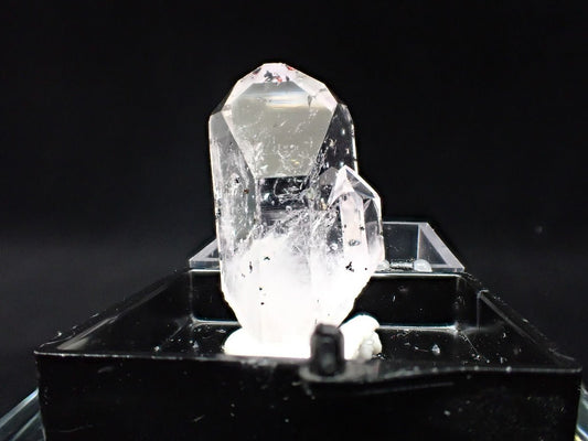 High - Clarity Inclusion Quartz with Skeletal Features – Goboboseb Mountains, Namibia – Collector Specimen (30mm) - Legacy Crystals and Minerals