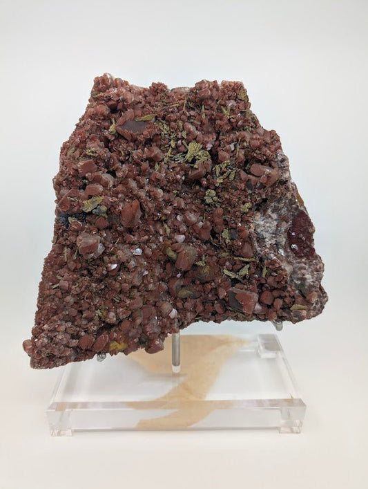 Large Museum - Quality Red Calcite with Pyrite 10 x 8 in 4.67kg - Daye Mine, Hubei Province, China - Legacy Crystals and Minerals