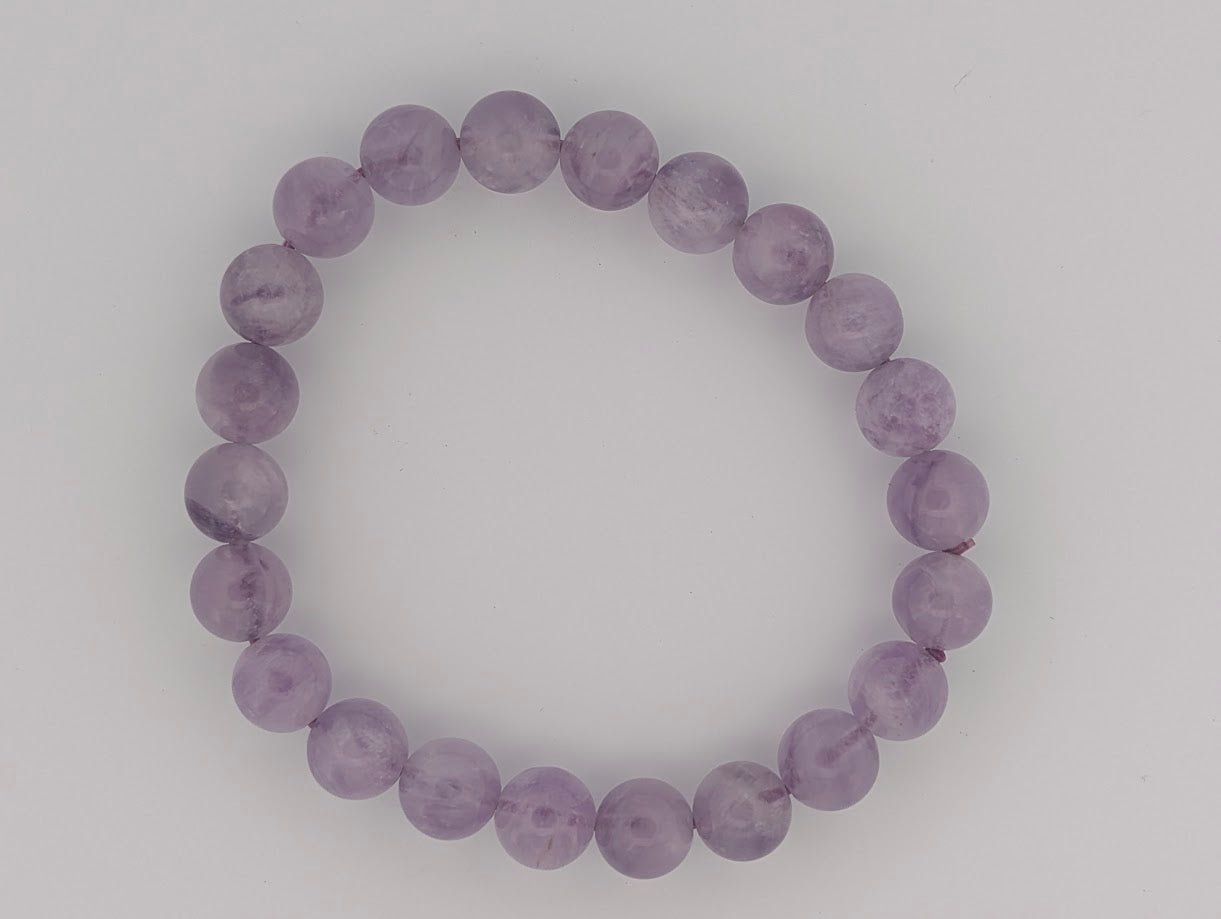 Lavender Amethyst Bracelet — 8mm, 9mm, 10mm & 11mm - Legacy Crystals and Minerals
