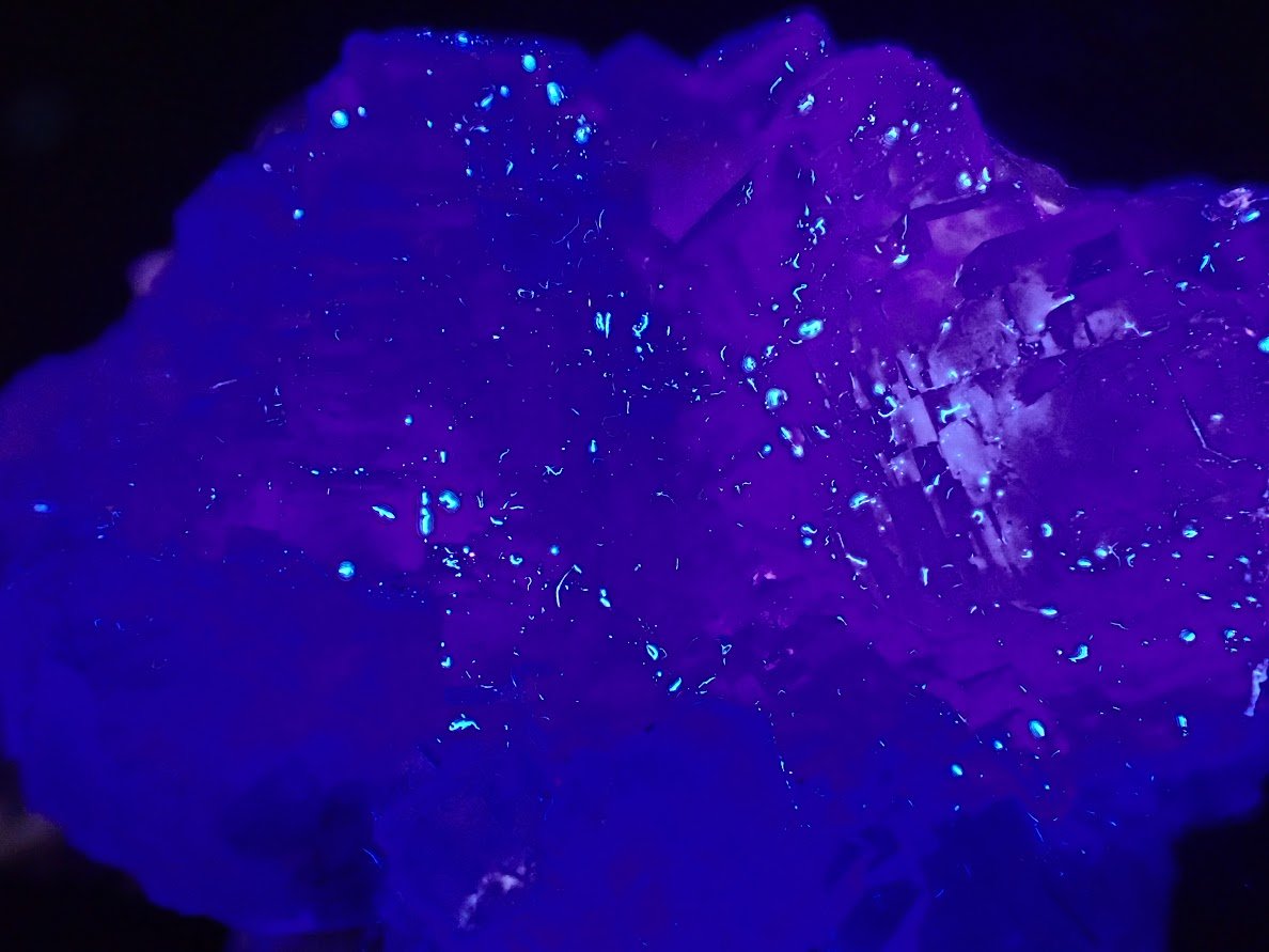 Lavender Fluorite Cluster with Barite and Pyrite – YGX Mine, China - Legacy Crystals and Minerals