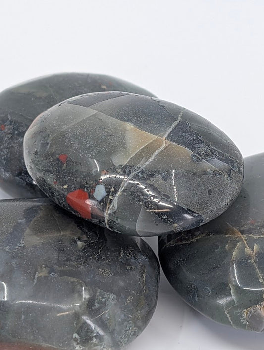 Close-up of African Bloodstone surface detail