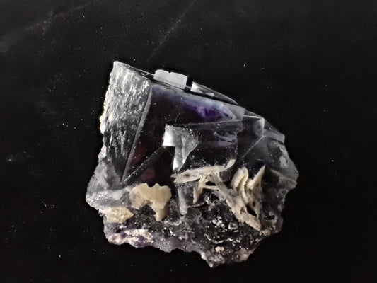 Mini Yindu Fluorite with Barite – Inner Mongolia, China - Legacy Crystals and Minerals