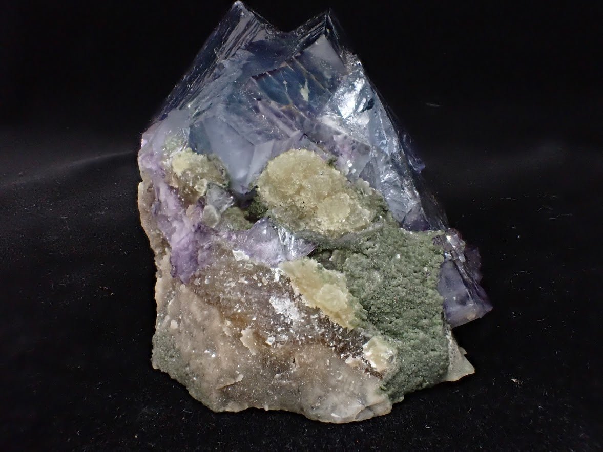 Multi - Colored “Open Window” Fluorite from Yaogangxian (2″ × 2″ × 2″, 168g) - Legacy Crystals and Minerals