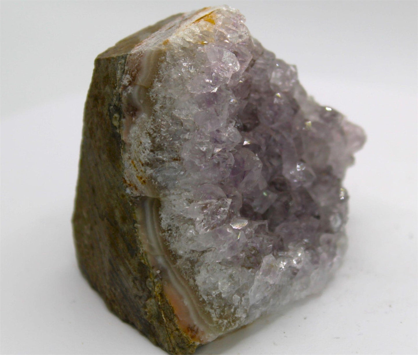Natural Light Pink Amethyst Crystal Cluster tower from Brazil Approx. 6 cm x 5 cm x 5 cm - Legacy Crystals and Minerals