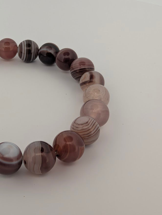 Handmade crystal bracelet with Persian Agate