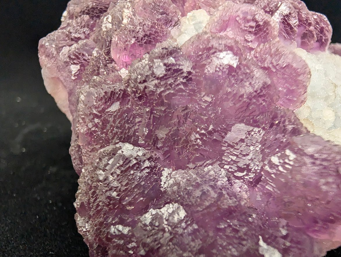 Pink - Purple Bubble Fluorite with Blue Chalcedony - Zhejiang, China - Legacy Crystals and Minerals